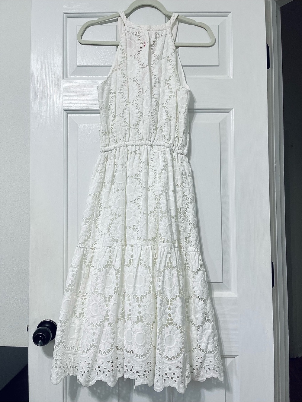 NWT Lilly Pulitzer White Eyelet embroidered Halter Midi Maxi Dress Small - Picture 11 of 14